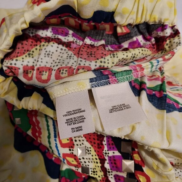 Rachel Roy Claudia Aztec Print Maxi Yellow Dress - Picture 2 of 6